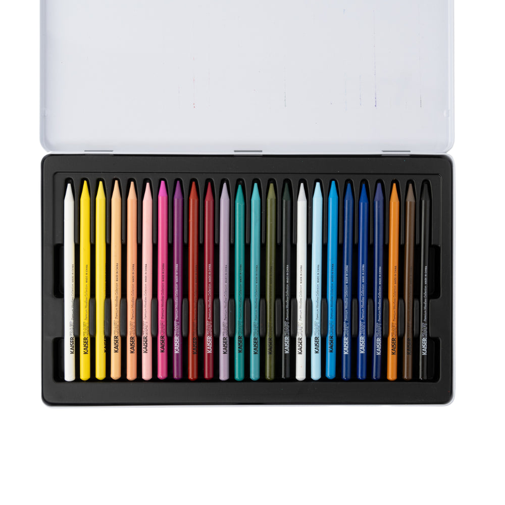 Premium Woodless Oil Based Pencils 24 Pack